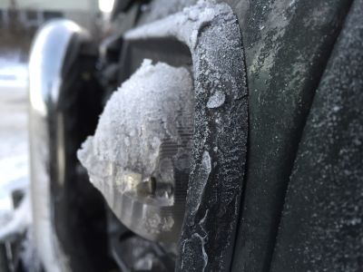 Frozen Land Rover Defender, Stockholm